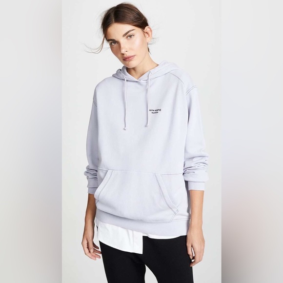 NWT ACNE STUDIOS Pullover Hoodie In Dusty Purple - Picture 1 of 8